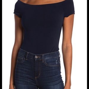 Alice and Olivia navy body suit